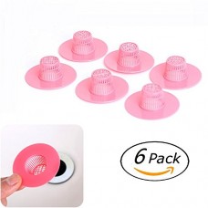 Washbasin Drain Protector Filter Bathroom Hair Catcher/Strainer/Snare(Red) - B01MF8NU3R